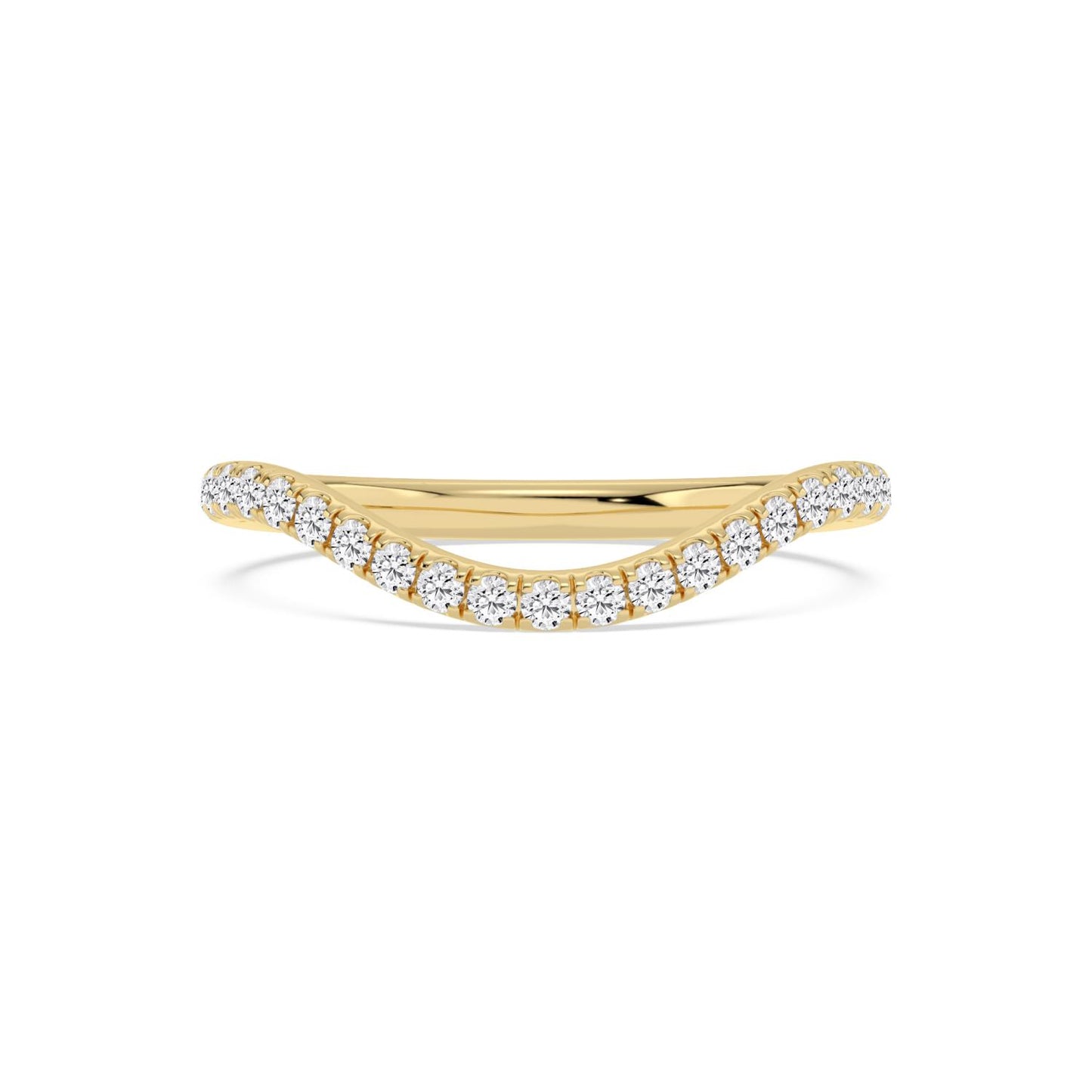 9K Yellow Gold Lab Grown Diamond Wedding Bands 0.30 ctw WR00019-0.33CTBND