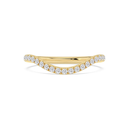 9K Yellow Gold Lab Grown Diamond Wedding Bands 0.30 ctw WR00019-0.33CTBND