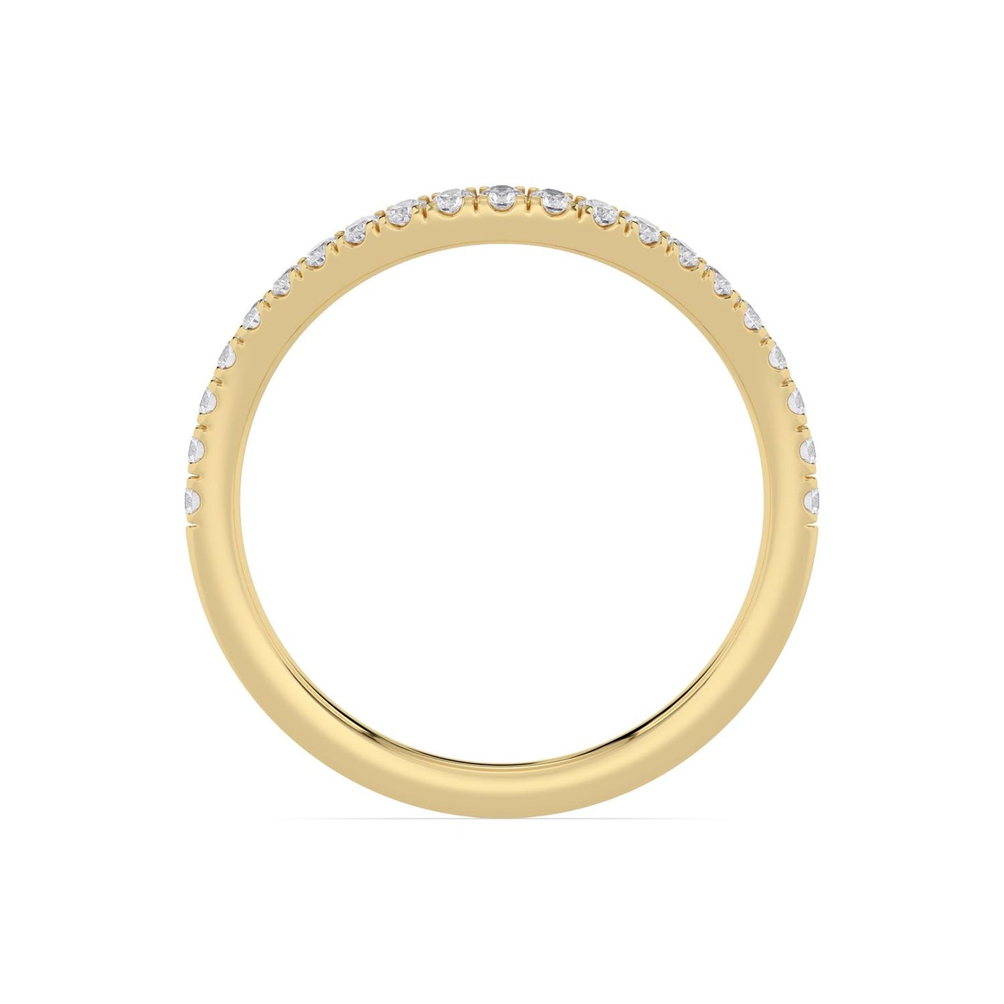 9K Yellow Gold Lab Grown Diamond Wedding Bands 0.30 ctw WR00019-0.33CTBND