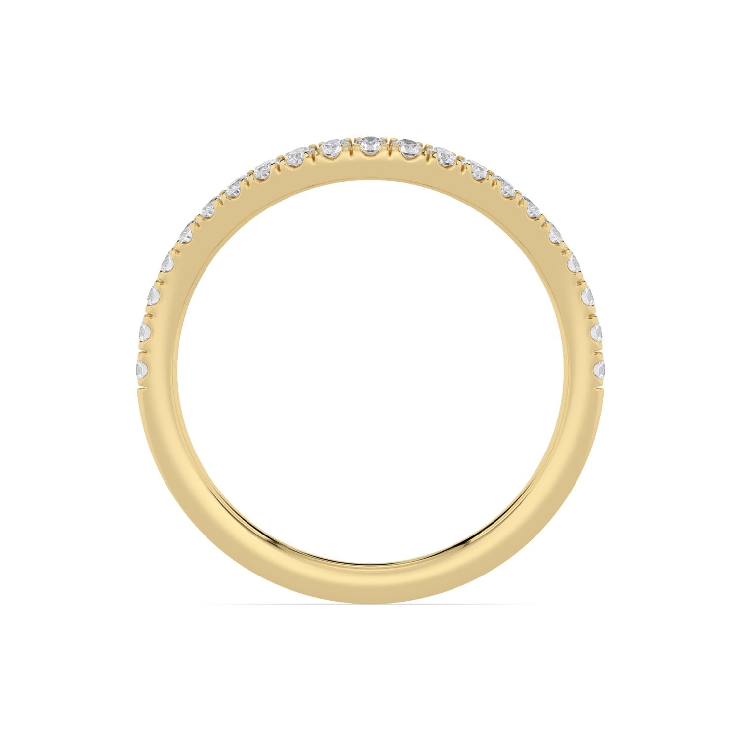 9K Yellow Gold Lab Grown Diamond Wedding Bands 0.30 ctw WR00019-0.33CTBND