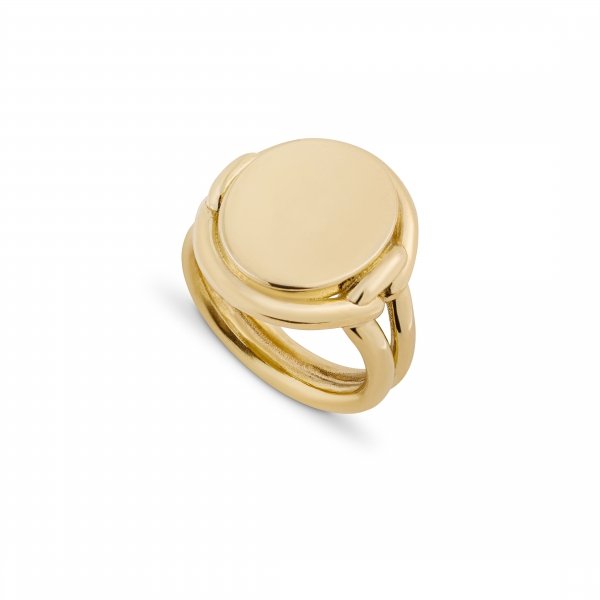 Amzara Knotted Signet Ring