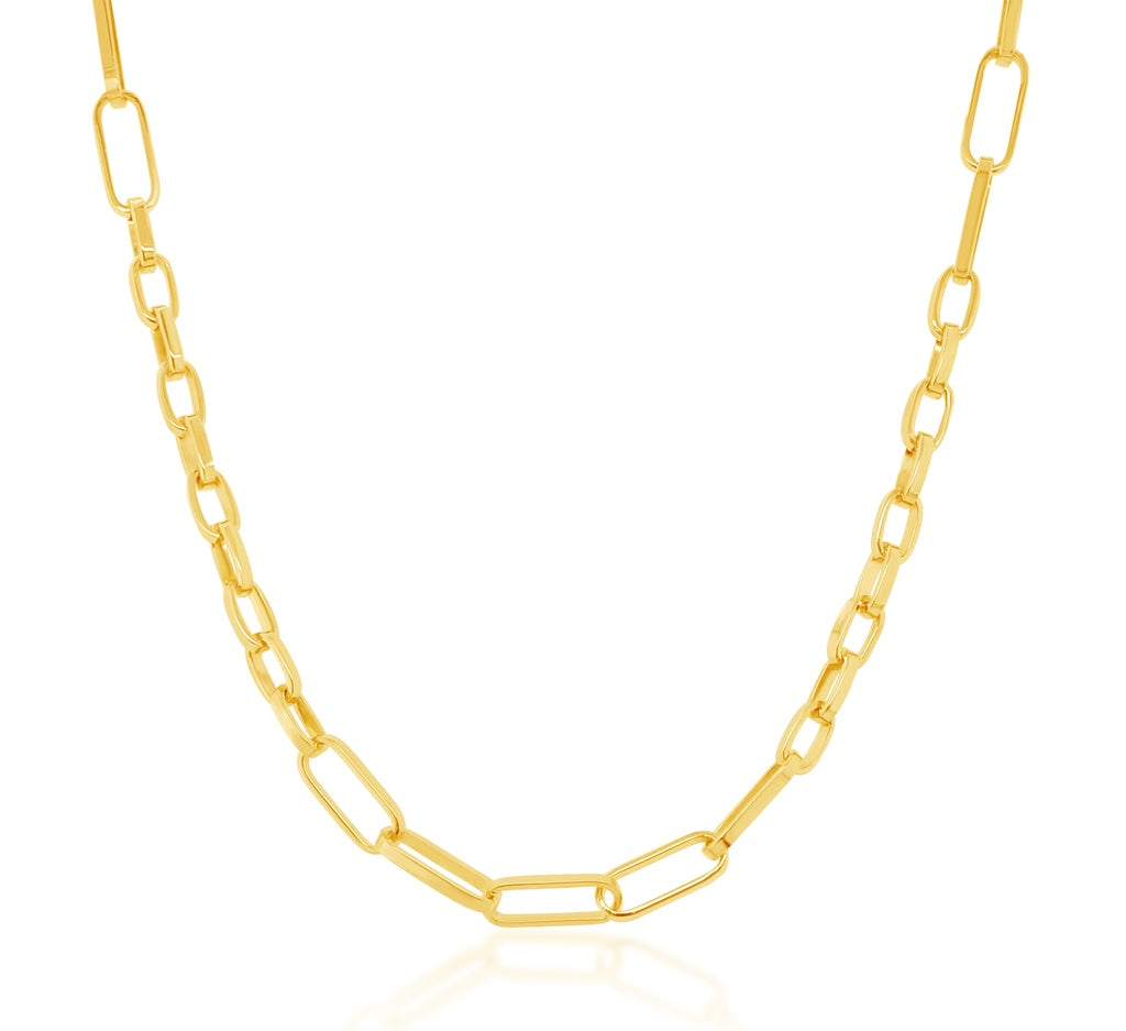 9K Box Solid Paperclip Chain