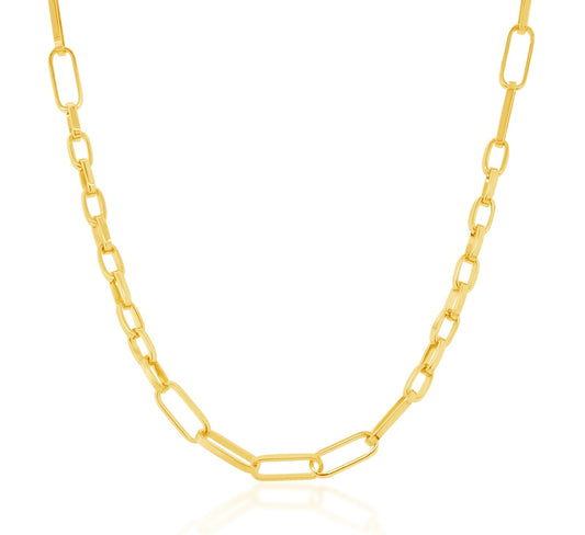 9K Box Solid Paperclip Chain