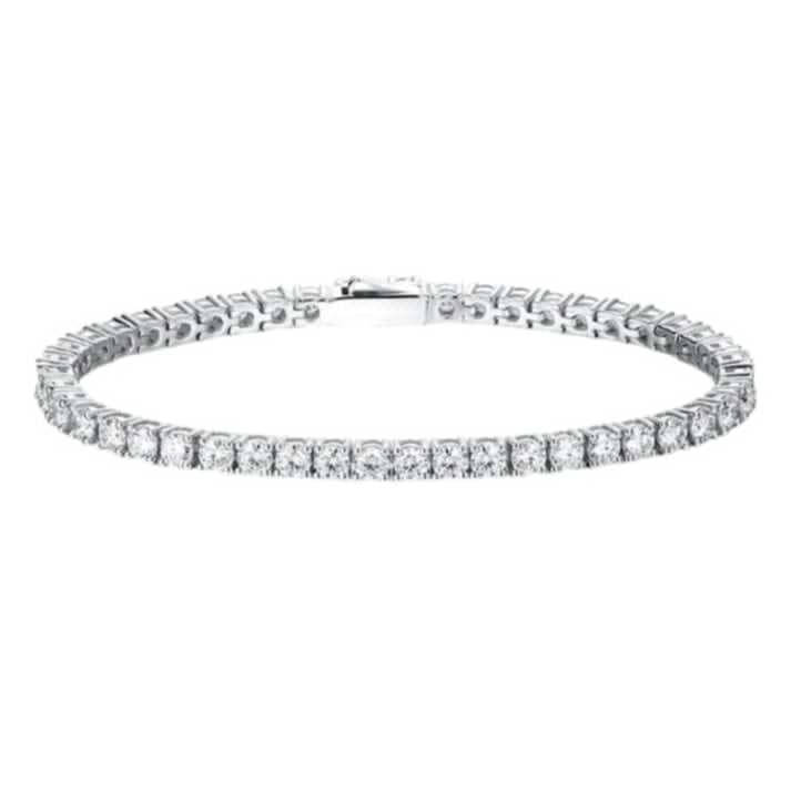 3 Carat, 18ct White Gold Diamond Tennis Bracelet